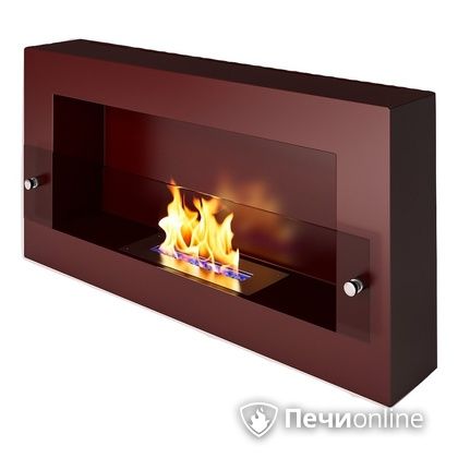 Биокамин ЭкоЛайф Window Fat Glass black burgundy Арома в Алматы